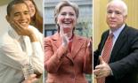The three presidential candidates The three presidential candidates